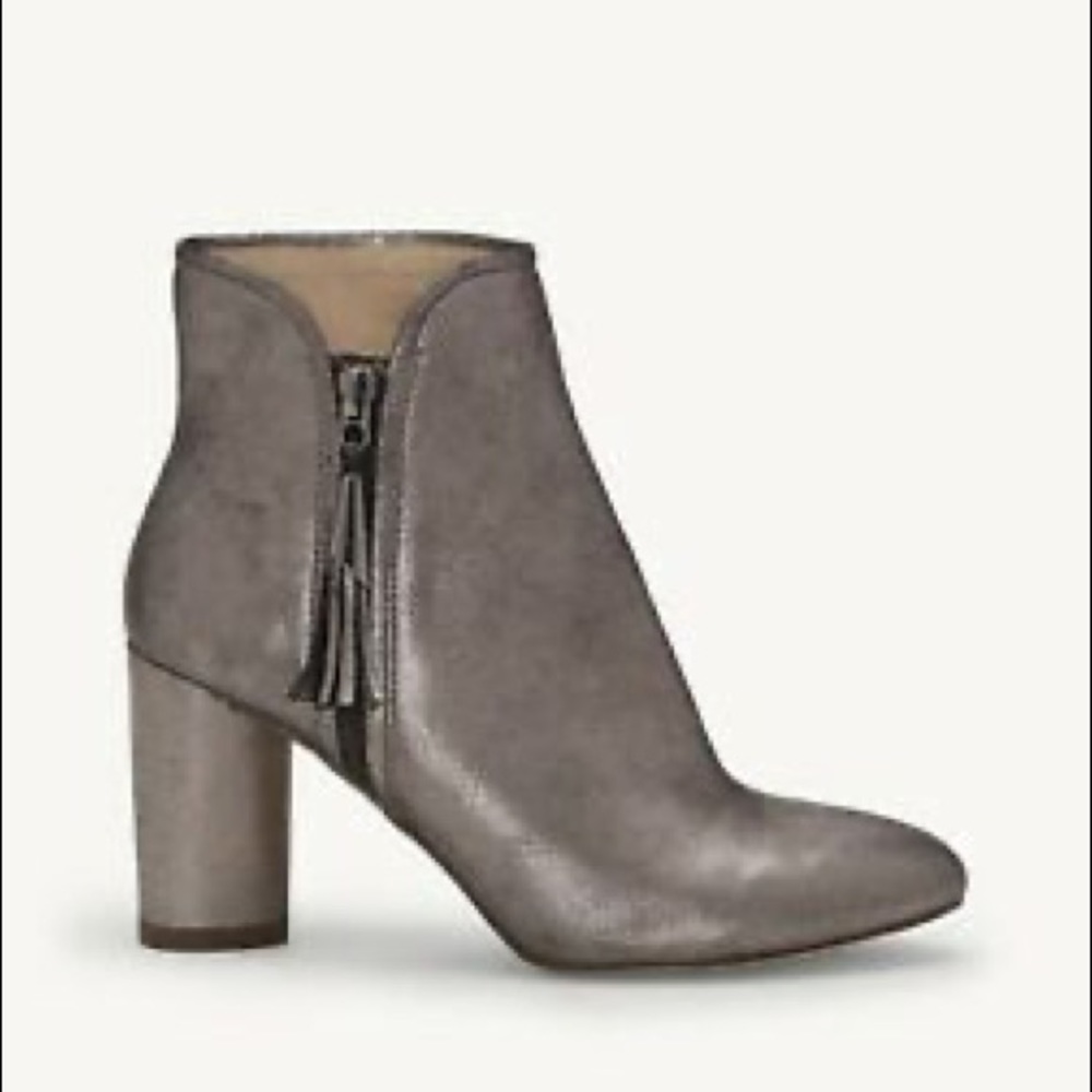 Louise RT Cue silver/Charcoal Leather Booties - Picture 4 of 5